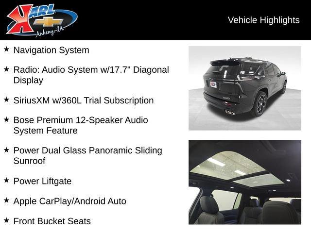 new 2026 Chevrolet Traverse car, priced at $60,790