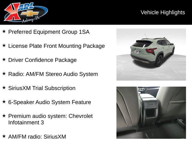 new 2025 Chevrolet Trax car, priced at $26,361