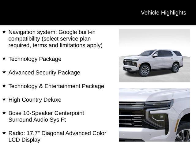 new 2025 Chevrolet Tahoe car, priced at $90,219