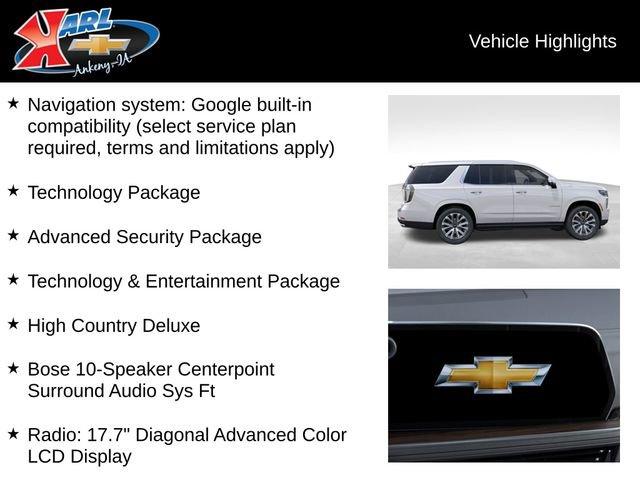 new 2025 Chevrolet Tahoe car, priced at $90,219