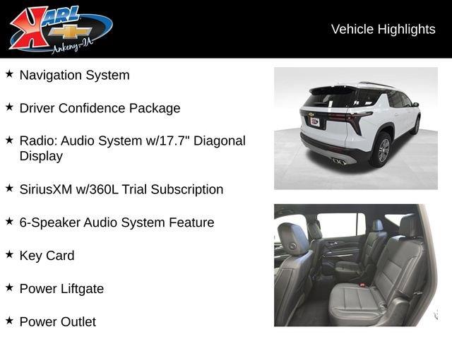 new 2026 Chevrolet Traverse car, priced at $47,915