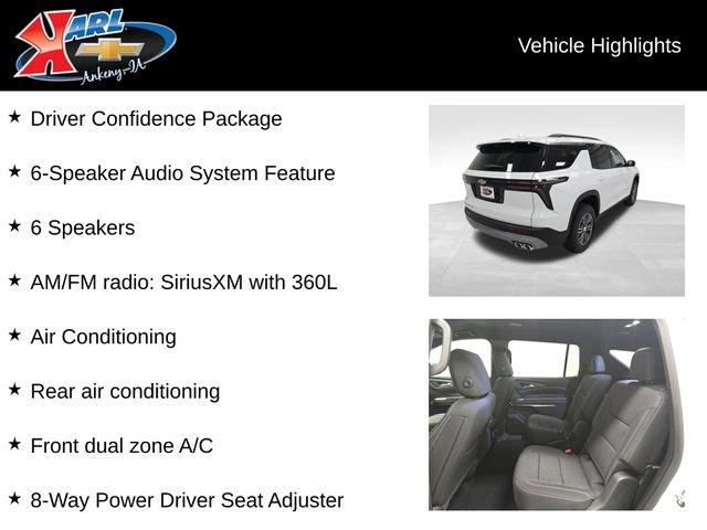 new 2026 Chevrolet Traverse car, priced at $45,920