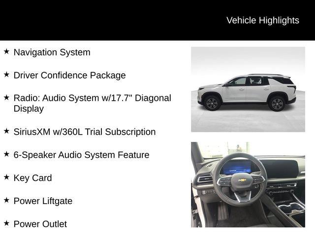 new 2026 Chevrolet Traverse car, priced at $45,920
