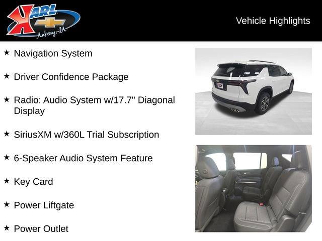 new 2026 Chevrolet Traverse car, priced at $45,920