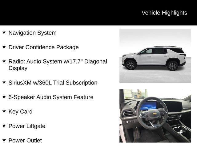 new 2026 Chevrolet Traverse car, priced at $45,920