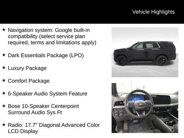 new 2026 Chevrolet Tahoe car, priced at $75,349