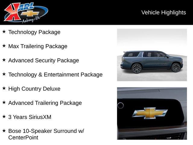 new 2025 Chevrolet Suburban car, priced at $96,629