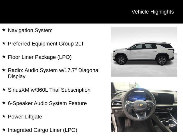 new 2026 Chevrolet Traverse car, priced at $45,120