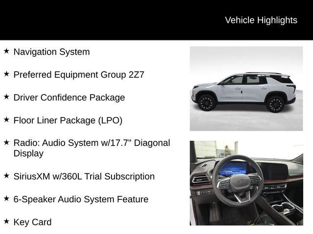 new 2026 Chevrolet Traverse car, priced at $57,785