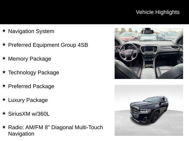 used 2021 GMC Acadia car, priced at $24,485