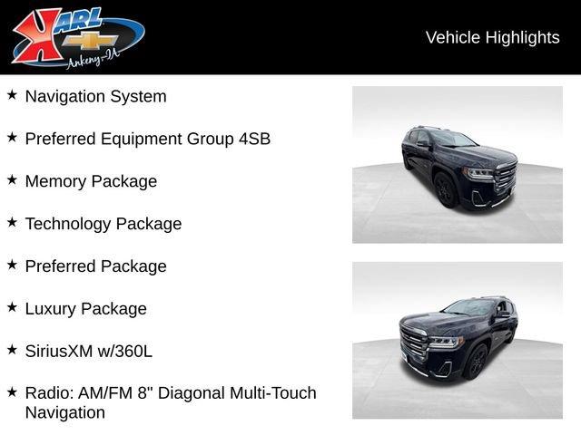 used 2021 GMC Acadia car, priced at $24,485