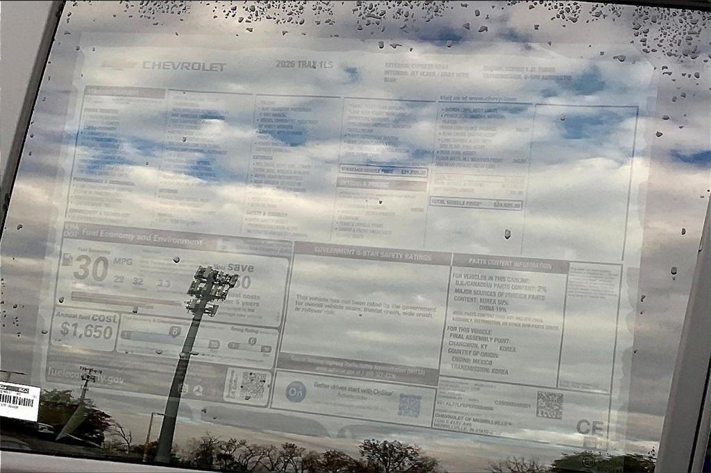 new 2026 Chevrolet Trax car, priced at $23,640