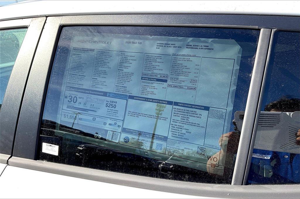 new 2026 Chevrolet Trax car, priced at $23,850