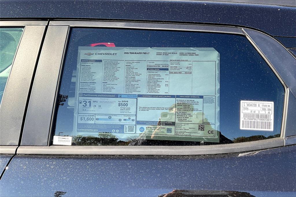 new 2026 Chevrolet TrailBlazer car, priced at $25,374