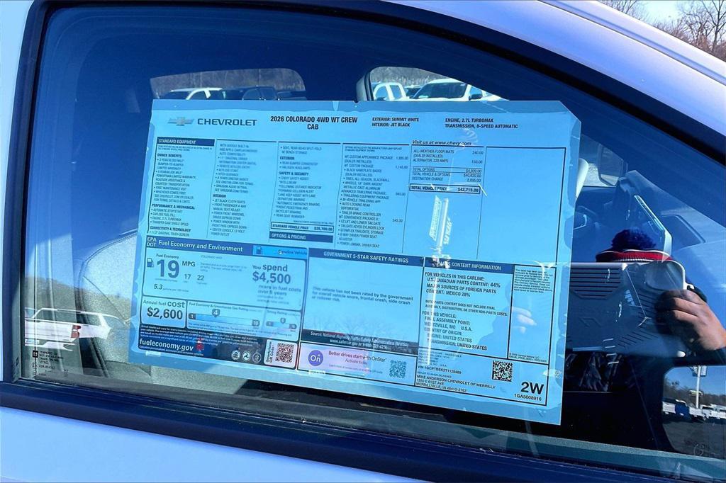 new 2026 Chevrolet Colorado car, priced at $37,657