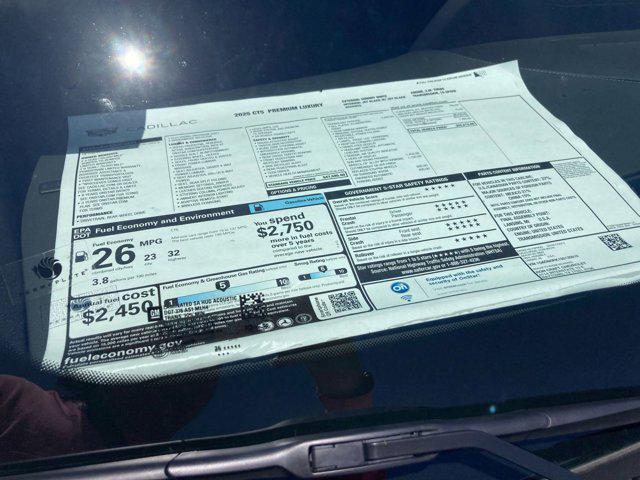 new 2025 Cadillac CT5 car, priced at $51,012