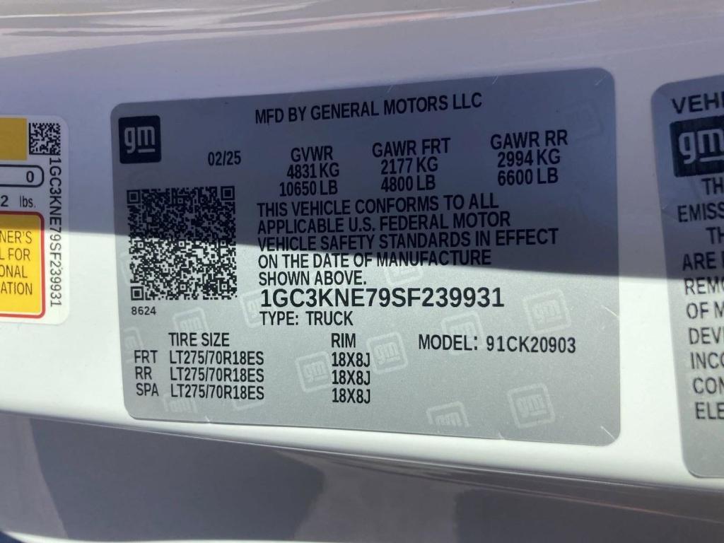 new 2025 Chevrolet Silverado 2500 car, priced at $52,533