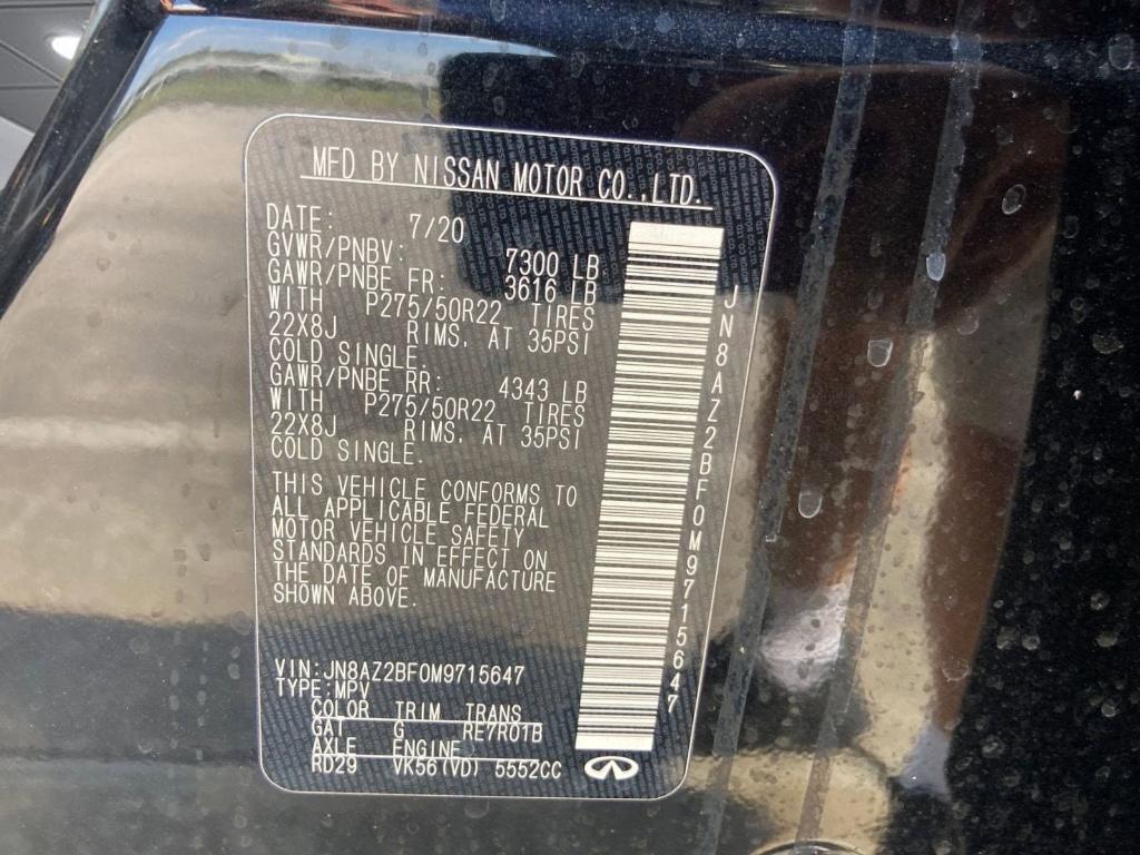 used 2021 INFINITI QX80 car, priced at $33,617
