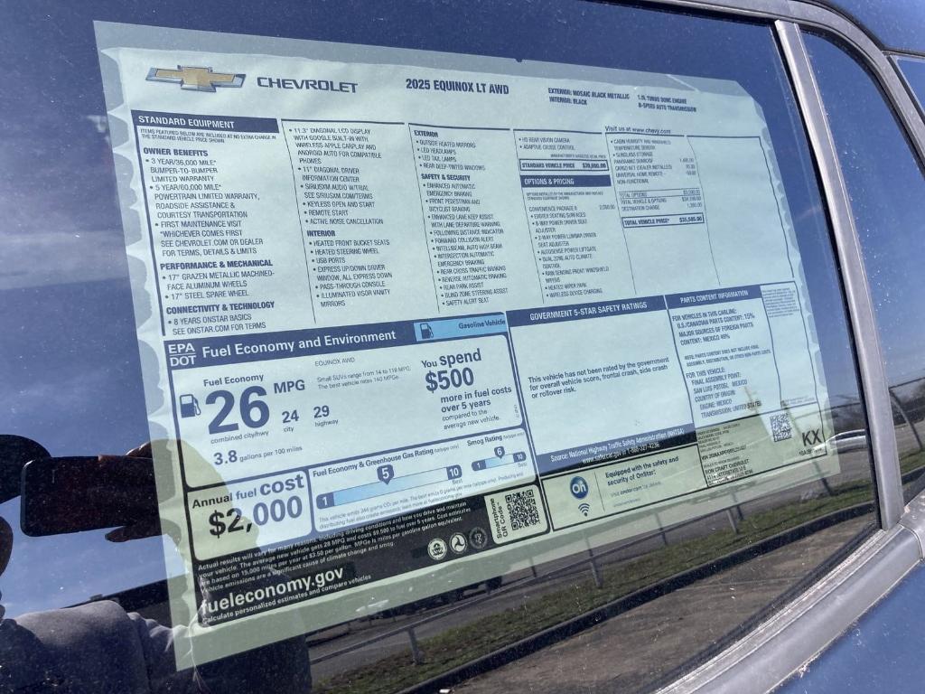 new 2025 Chevrolet Equinox car, priced at $32,581