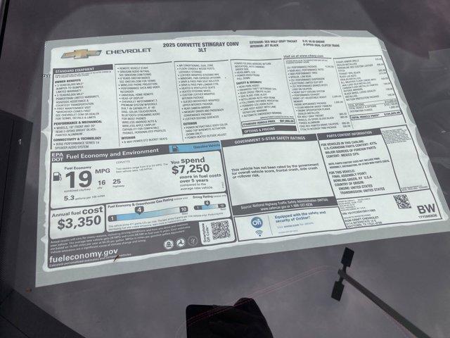 new 2025 Chevrolet Corvette car, priced at $101,621