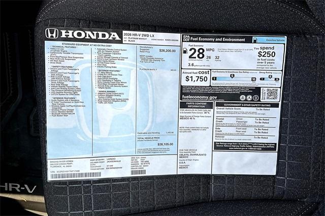 new 2026 Honda HR-V car