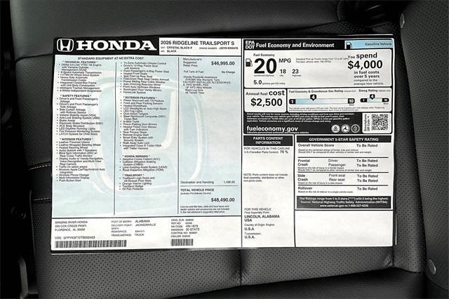 new 2026 Honda Ridgeline car