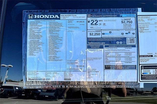 new 2026 Honda Odyssey car