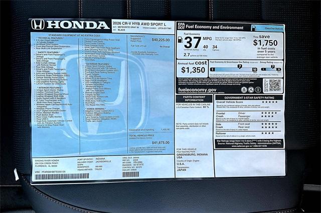 new 2026 Honda CR-V Hybrid car
