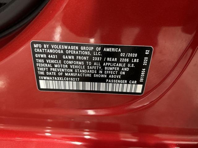 used 2020 Volkswagen Passat car, priced at $17,995