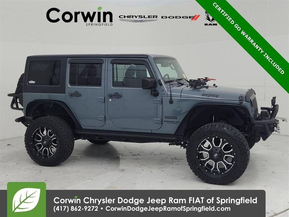 used 2015 Jeep Wrangler Unlimited car, priced at $21,500