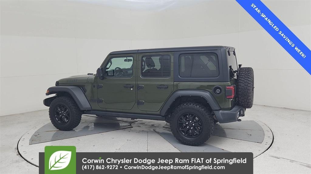 used 2021 Jeep Wrangler Unlimited car, priced at $31,227