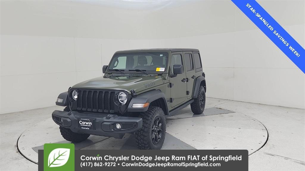 used 2021 Jeep Wrangler Unlimited car, priced at $31,227