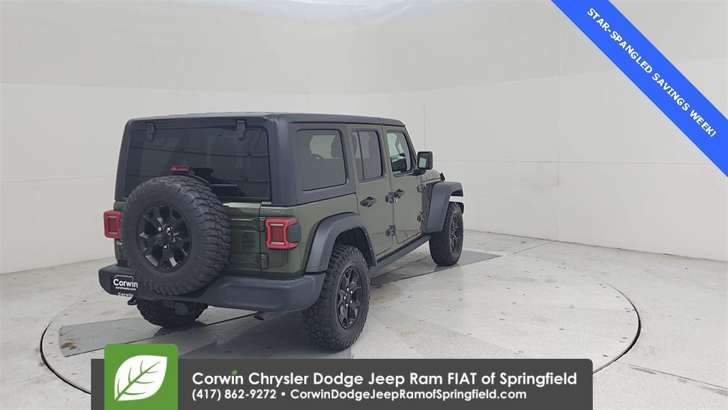used 2021 Jeep Wrangler Unlimited car, priced at $31,227