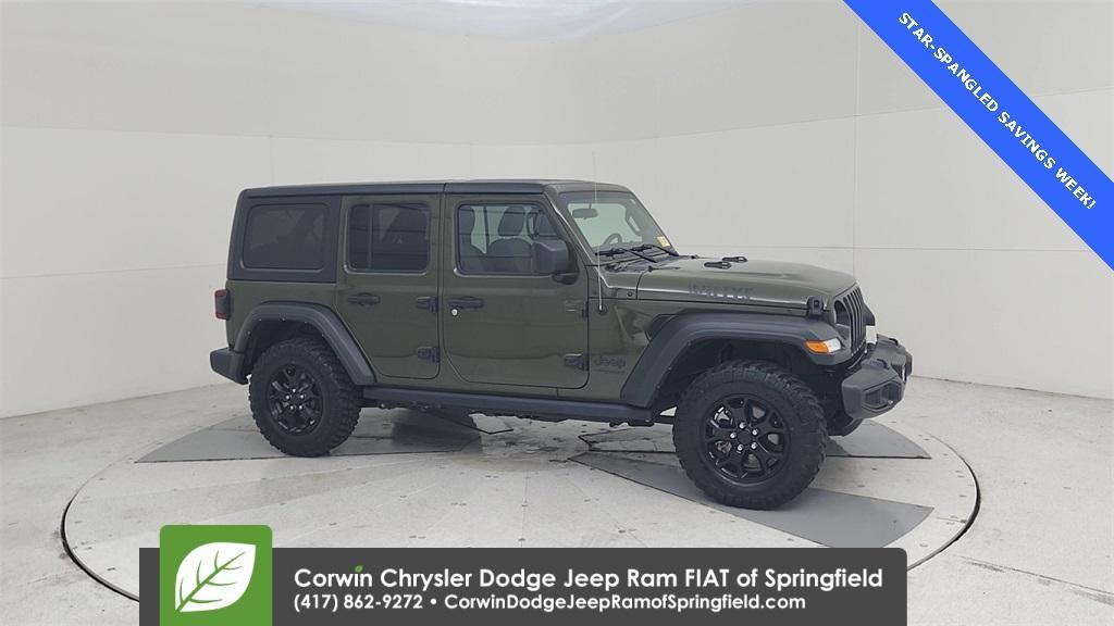used 2021 Jeep Wrangler Unlimited car, priced at $31,227