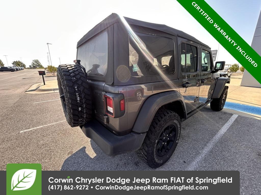 used 2021 Jeep Wrangler Unlimited car, priced at $30,549