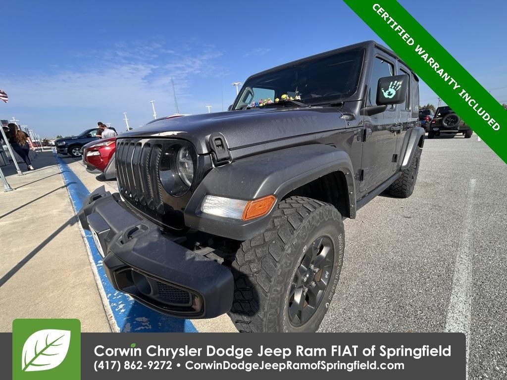 used 2021 Jeep Wrangler Unlimited car, priced at $30,549