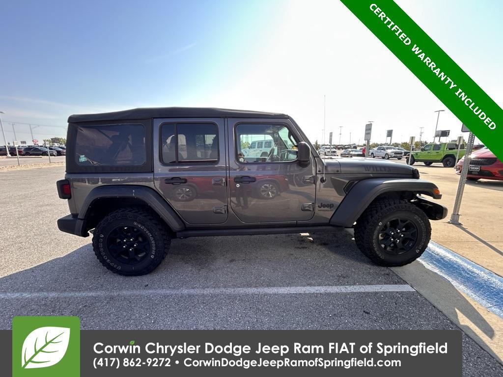 used 2021 Jeep Wrangler Unlimited car, priced at $30,549