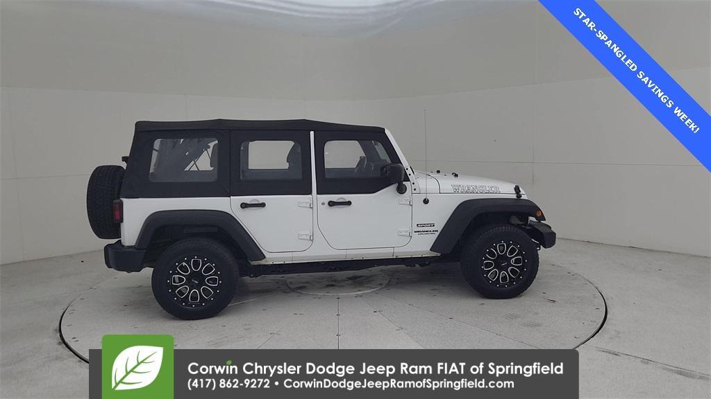 used 2016 Jeep Wrangler Unlimited car, priced at $21,500