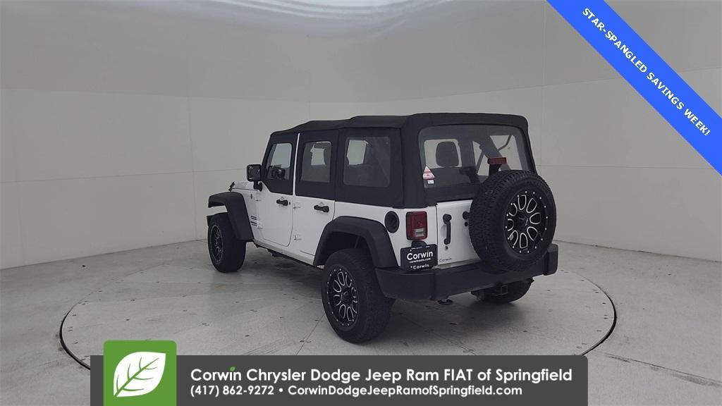 used 2016 Jeep Wrangler Unlimited car, priced at $21,500
