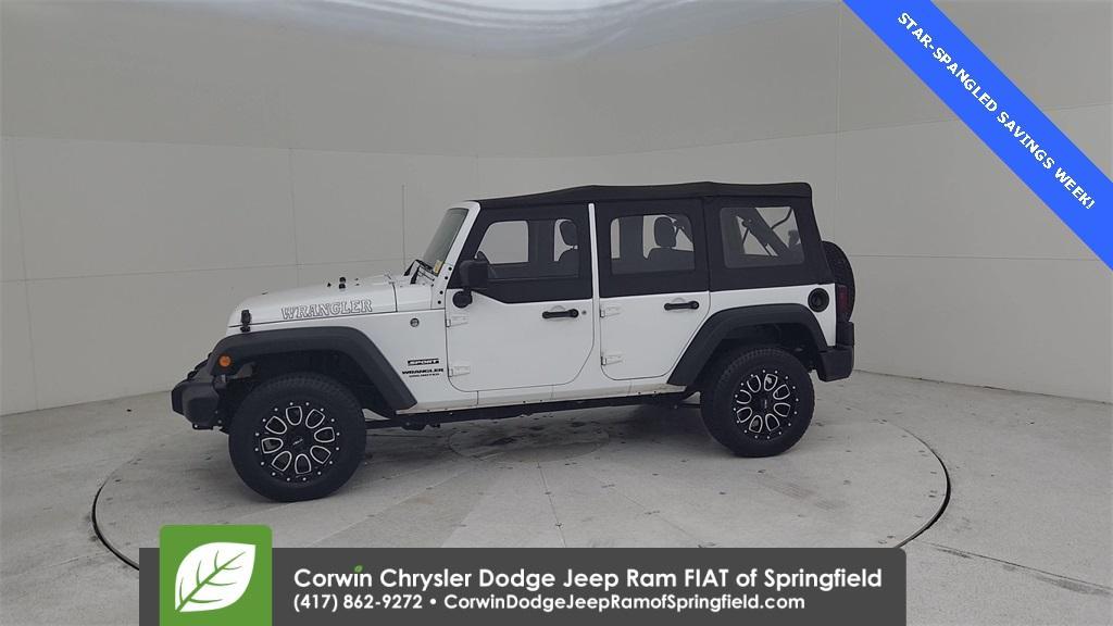 used 2016 Jeep Wrangler Unlimited car, priced at $21,500
