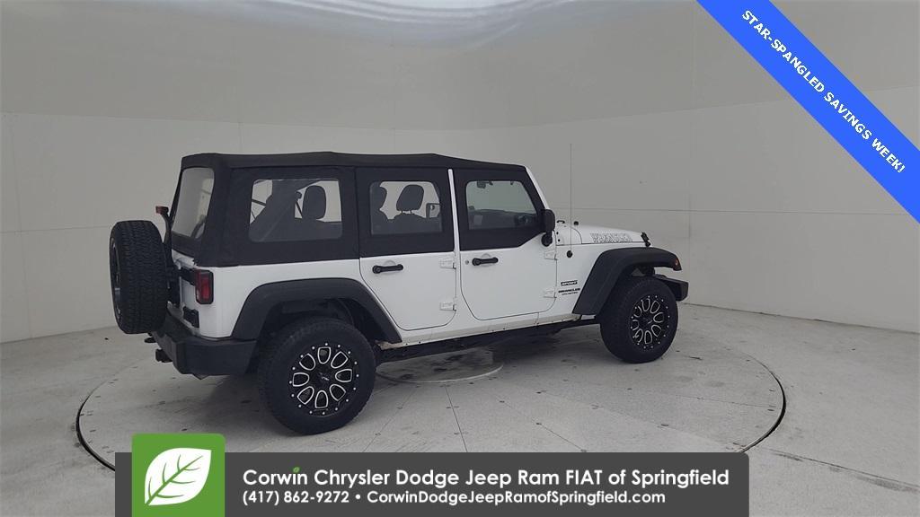 used 2016 Jeep Wrangler Unlimited car, priced at $21,500