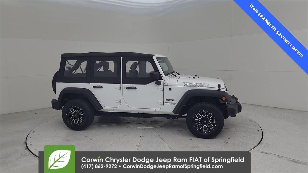 used 2016 Jeep Wrangler Unlimited car, priced at $21,500