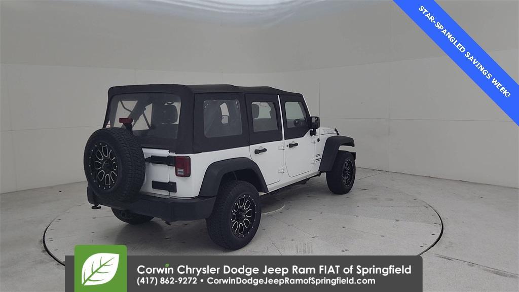 used 2016 Jeep Wrangler Unlimited car, priced at $21,500