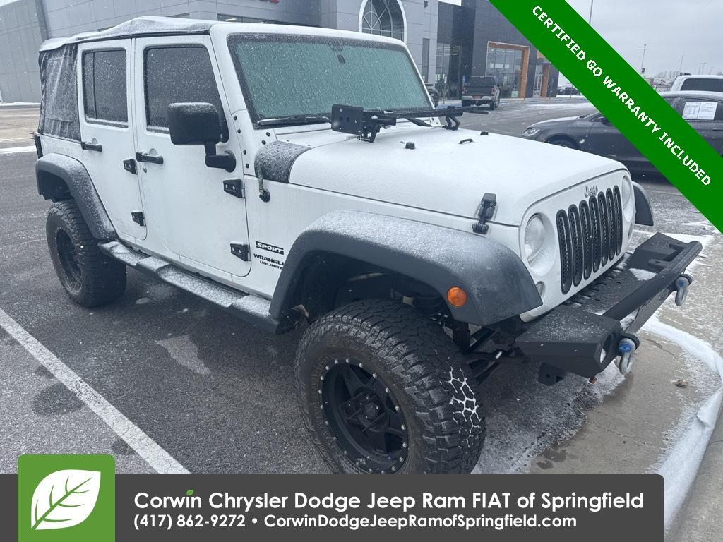 used 2016 Jeep Wrangler Unlimited car, priced at $21,000