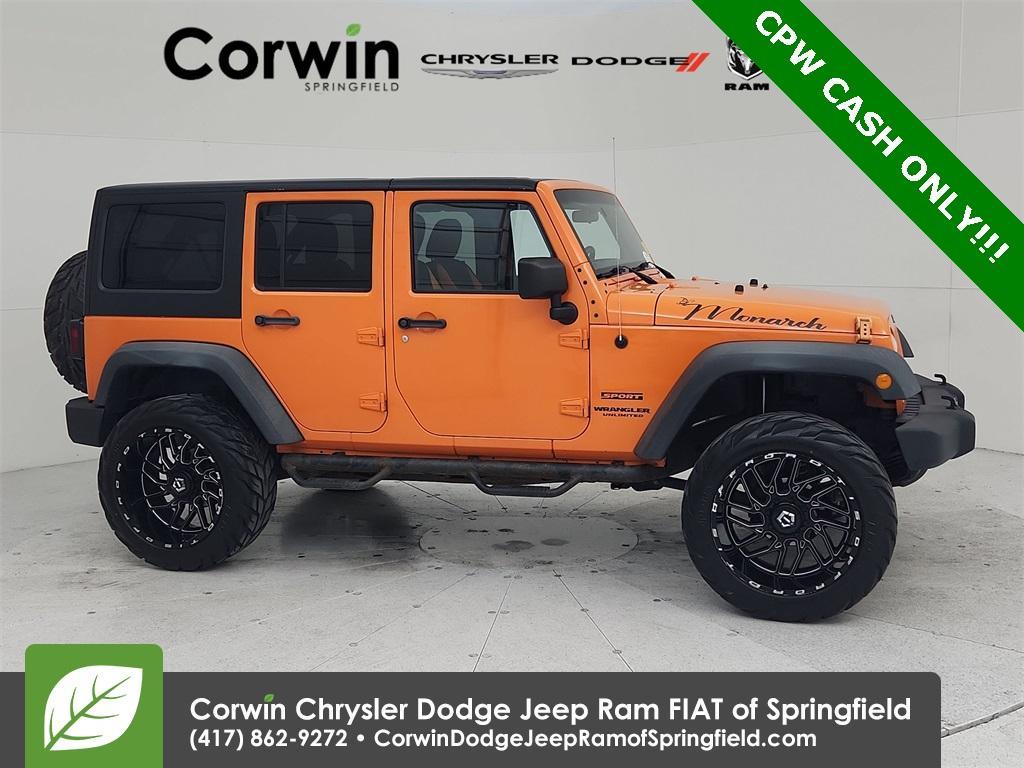 used 2012 Jeep Wrangler Unlimited car, priced at $9,435