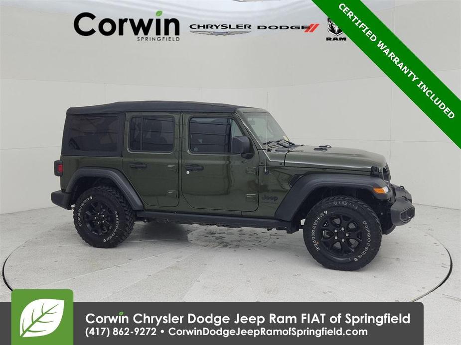 used 2023 Jeep Wrangler car, priced at $34,513