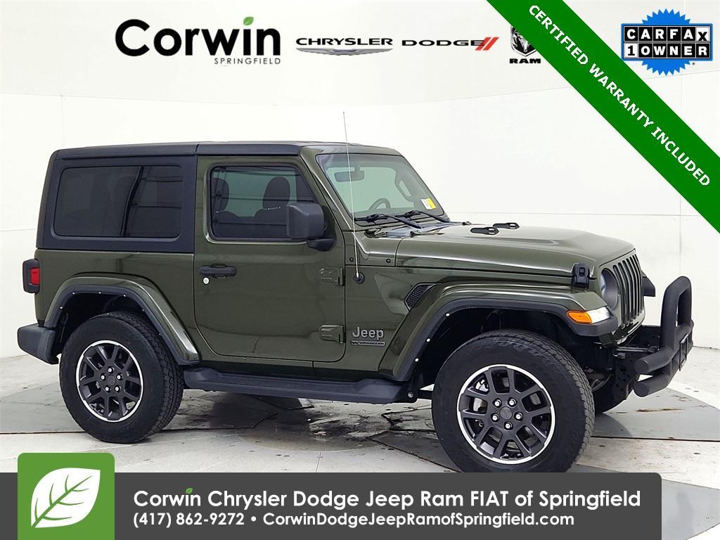 used 2021 Jeep Wrangler car, priced at $28,500