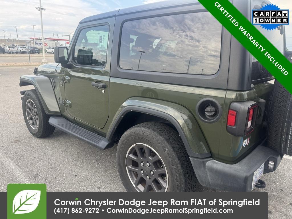 used 2021 Jeep Wrangler car, priced at $29,500