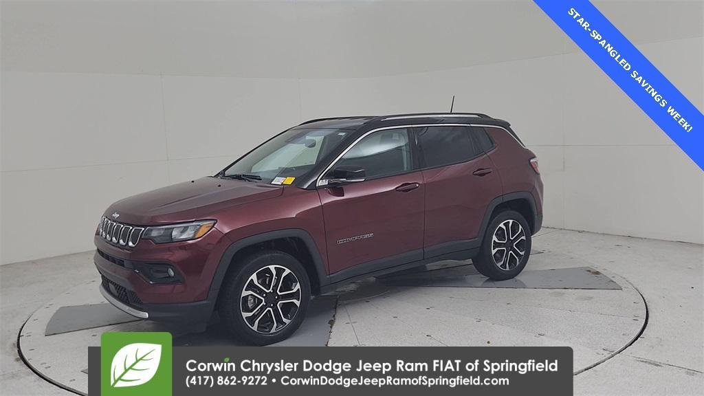 used 2022 Jeep Compass car, priced at $23,893