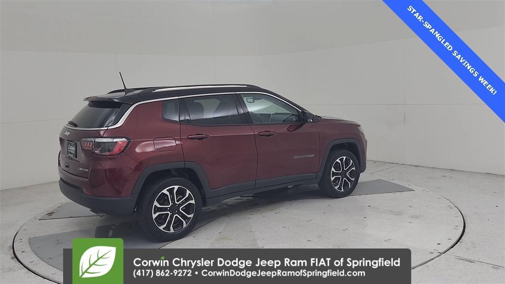 used 2022 Jeep Compass car, priced at $23,893